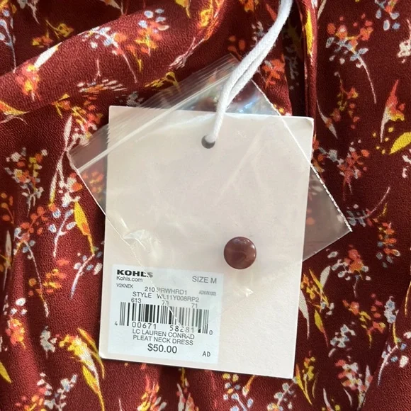 NWT LC Lauren Conrad Keyhole Dress - Size Medium - Picture 5 of 6